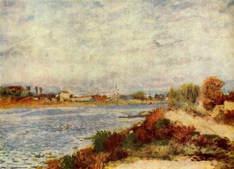 Pierre-Auguste Renoir Seine bei Argenteuil France oil painting art